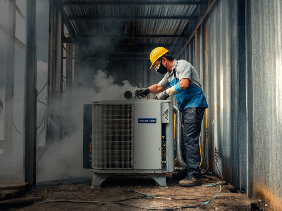 gases refrigerantes al desmontar un aire acondicionado