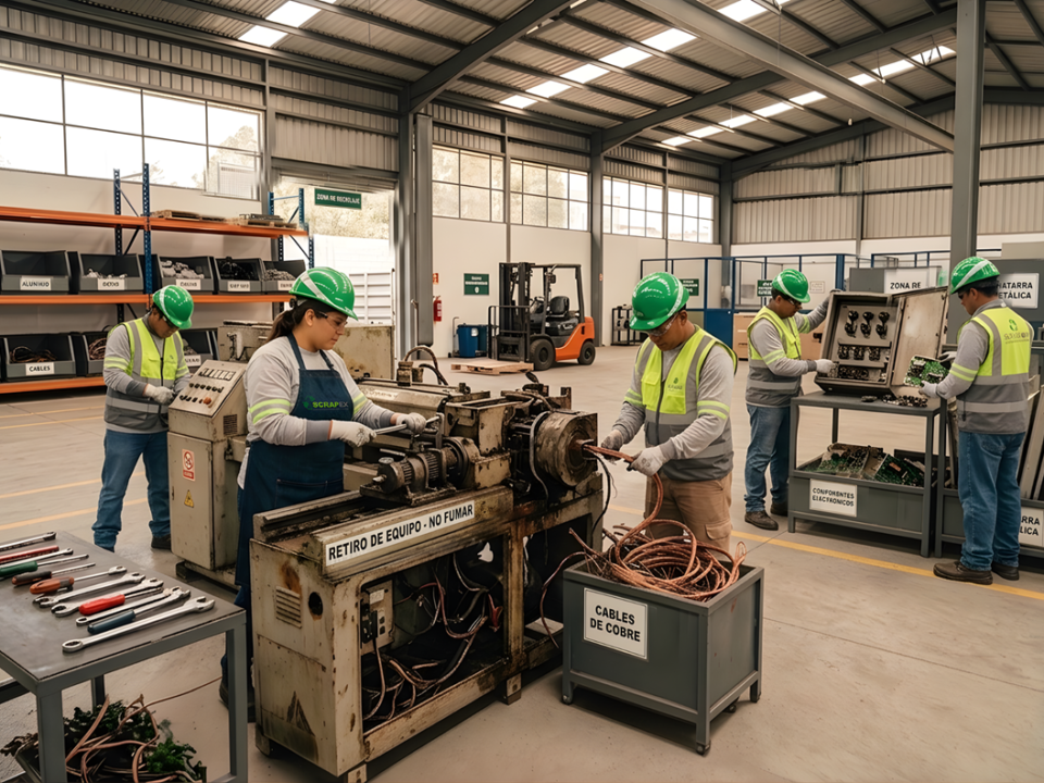 desincorporar equipos industriales - Scrapex